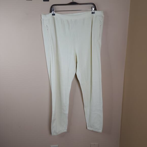 SKIMS Waffle Jogger Lounge Pants in Cream Size 4X - Picture 1 of 8